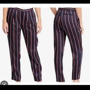 Lauren Ralph Lauren Navy/red Striped Straight Pants